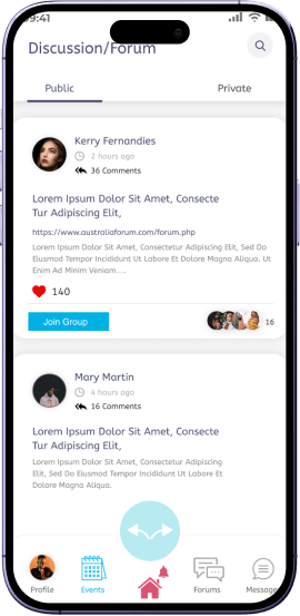 Discussion/Forum Screen