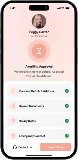 Profile Approval Pending Screen